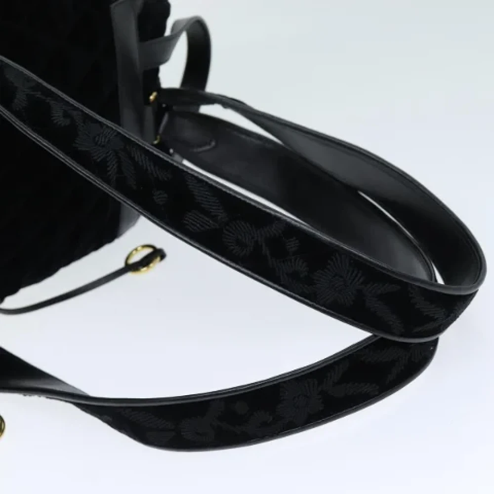Prada Vintage Pre-owned Fabric backpacks Black Dames