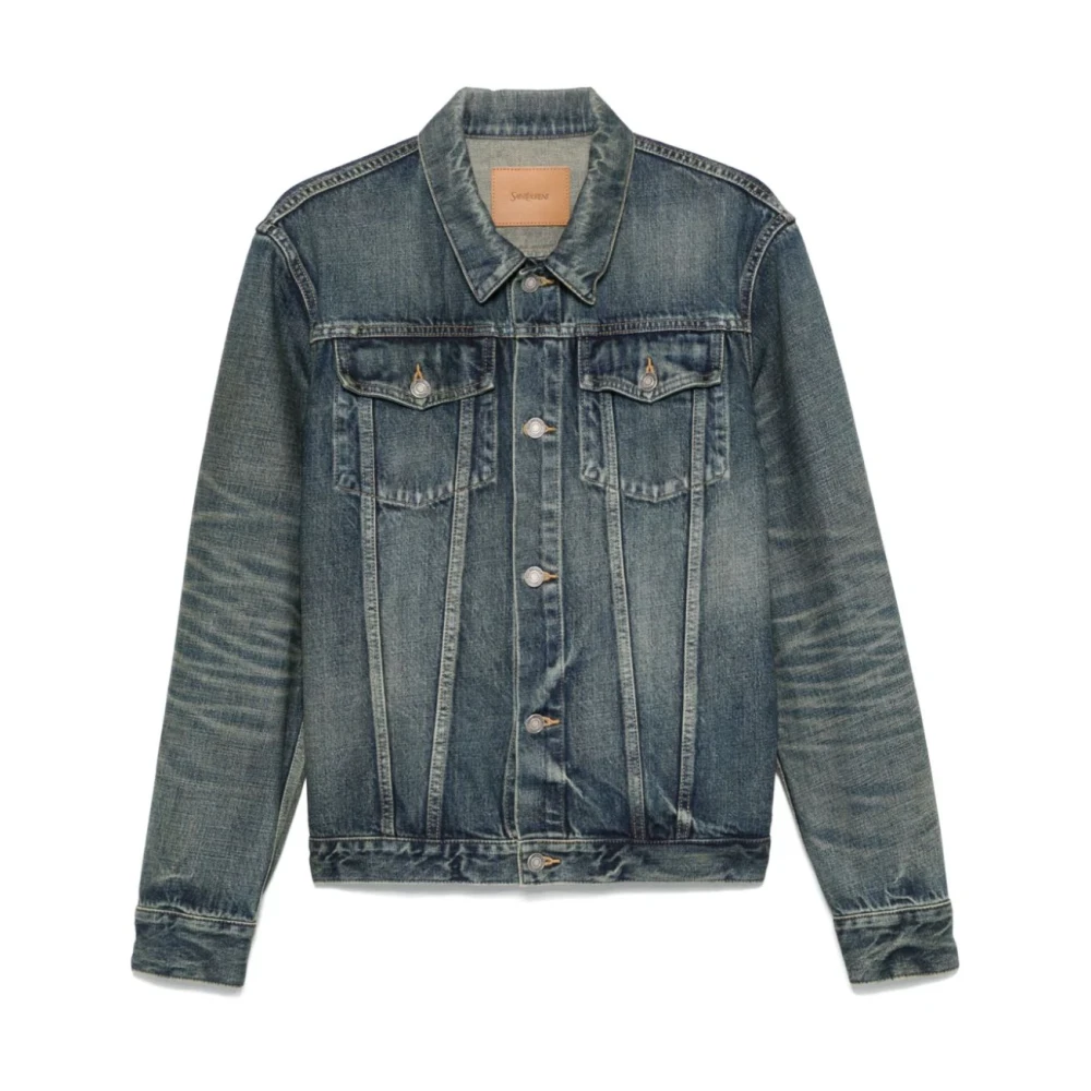 Saint Laurent Denim Jas Blue Heren