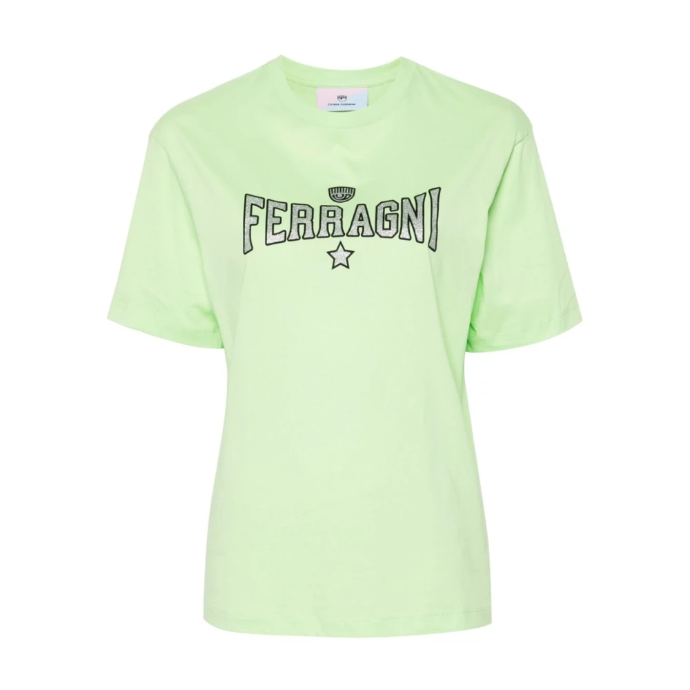 Chiara Ferragni Collection Groene T-shirts en Polos van Chiara Ferragni Green Dames