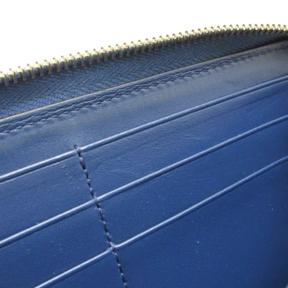 Gucci Vintage Pre-owned Leather wallets Blue Dames