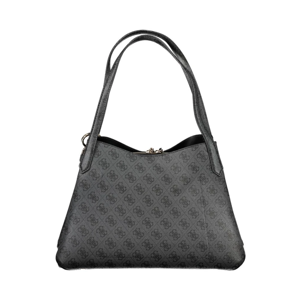 Guess Zwarte Polyethyleen Schoudertas Sora Black Dames