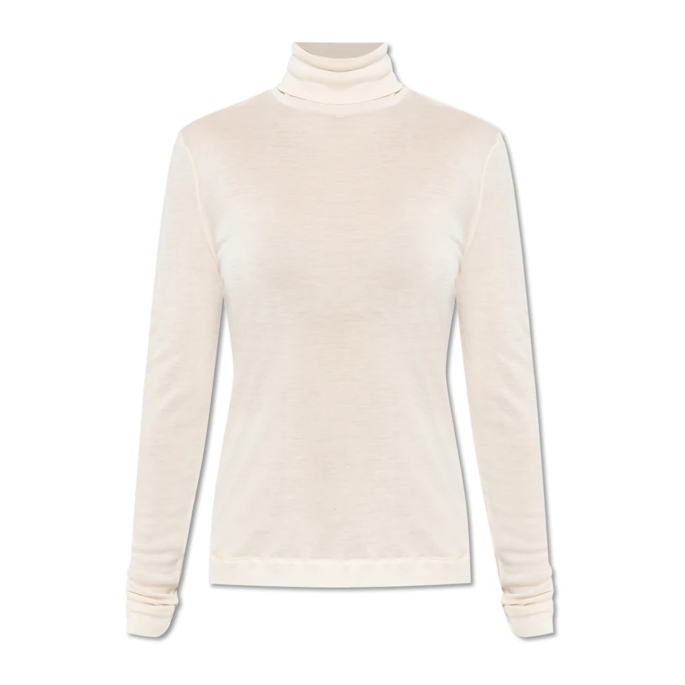 Hanro Zijden Turtleneck Beige Dames