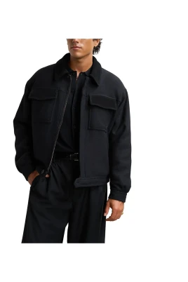 Varsity Box Jacka Svart Elegant Stil