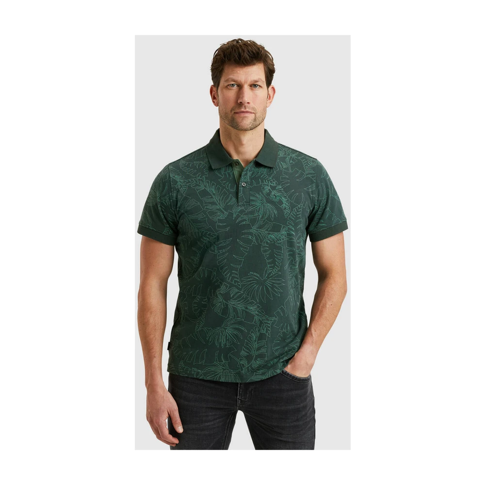 PME Legend Korte Mouw Polo Single Jersey Green Heren