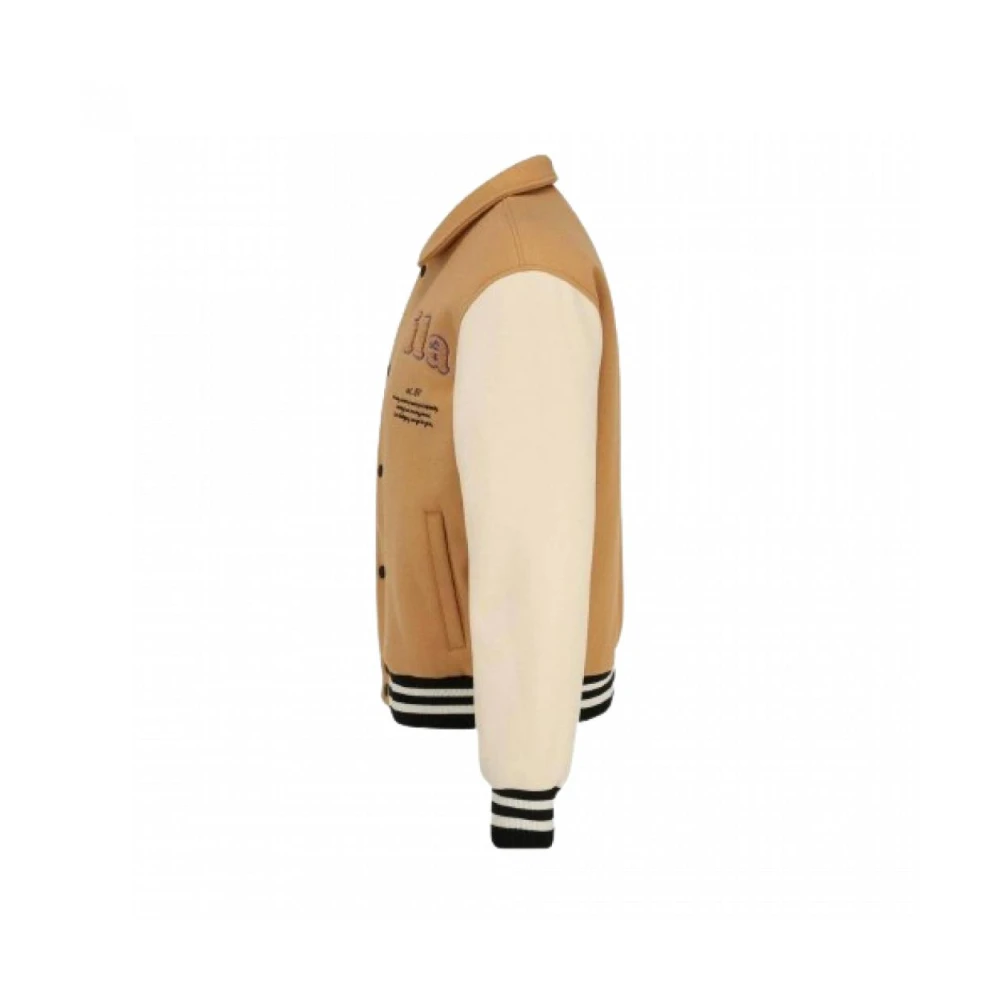 Fila Polyesterjas met grafische print Beige Heren