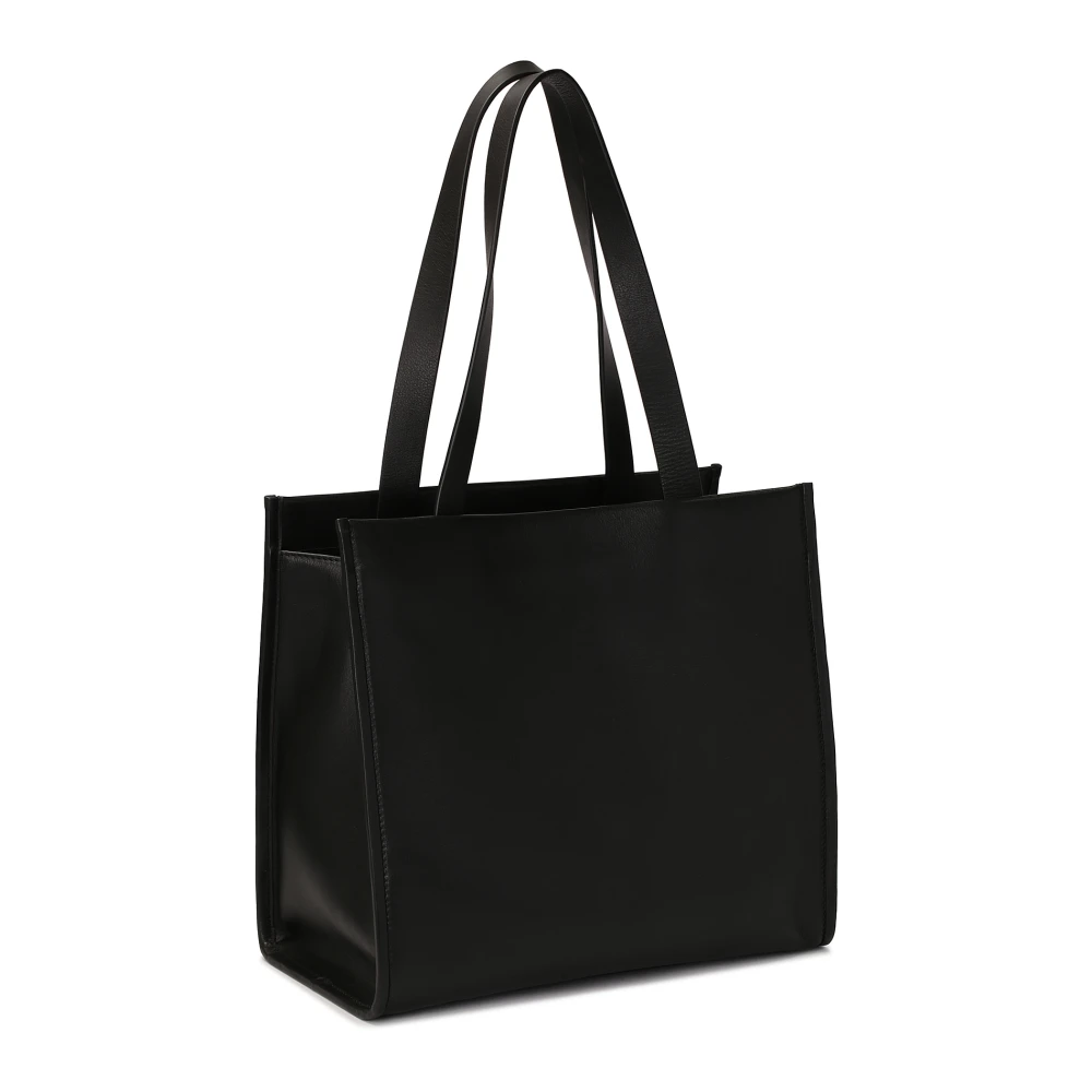 Kazar Grote zwarte leren tote tas schoudertas Black Dames