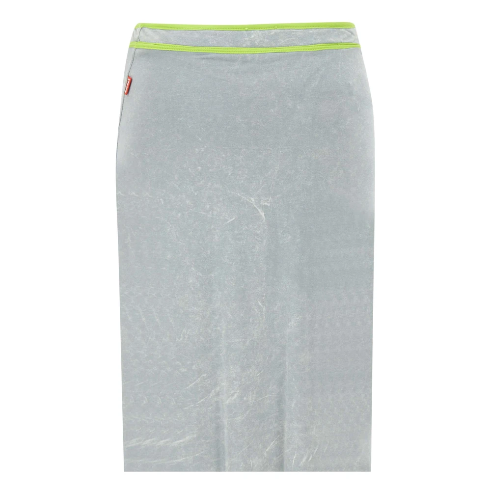 Diesel Fijne Rok Grijs Limoen Groen Gray Dames