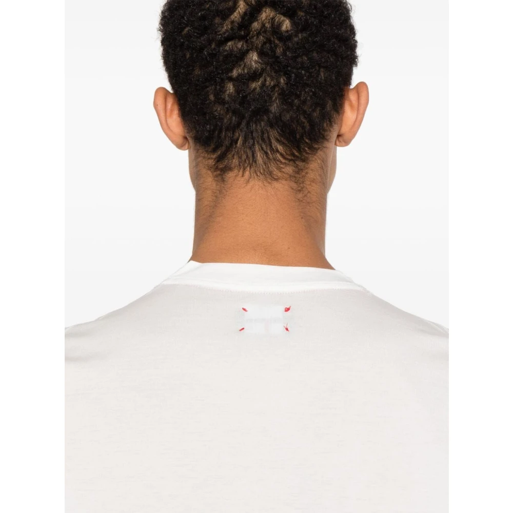 Kiton Witte Tee White Heren