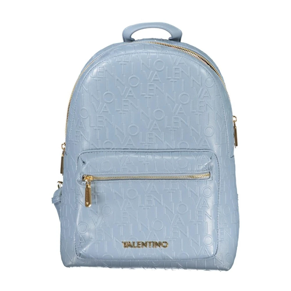 Valentino by Mario Valentino Stijlvolle Blauwe Rugzak met Meerdere Compartimenten Blue Dames