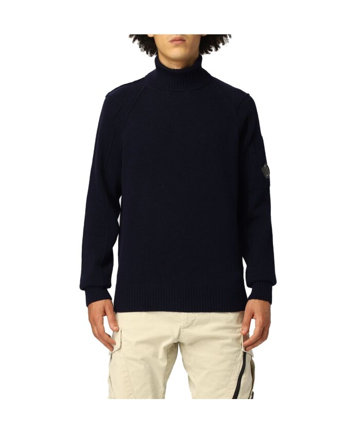 pull-en-laine-bleu-a-col-roule-cotele