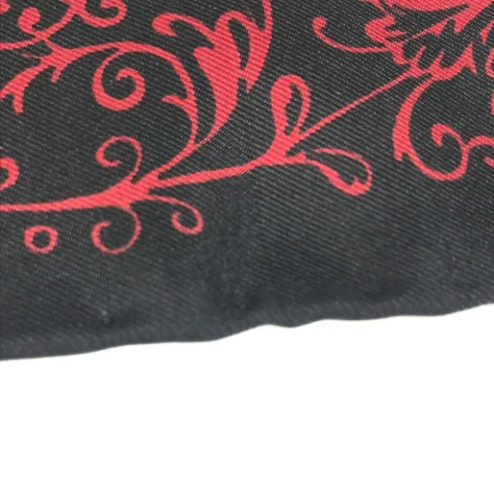 Dior Vintage Pre-owned Fabric scarves Black Dames