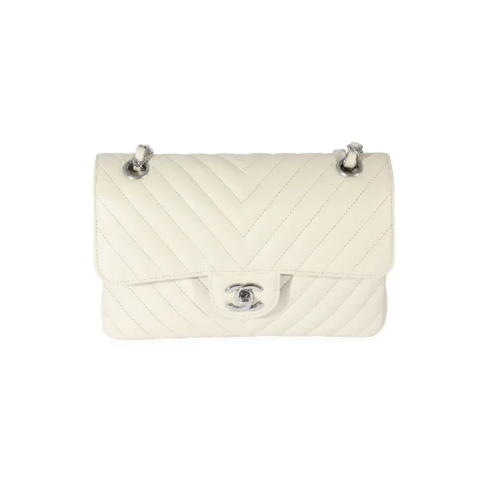 Chanel Vintage Pre-owned Leather chanel-bags White Dames