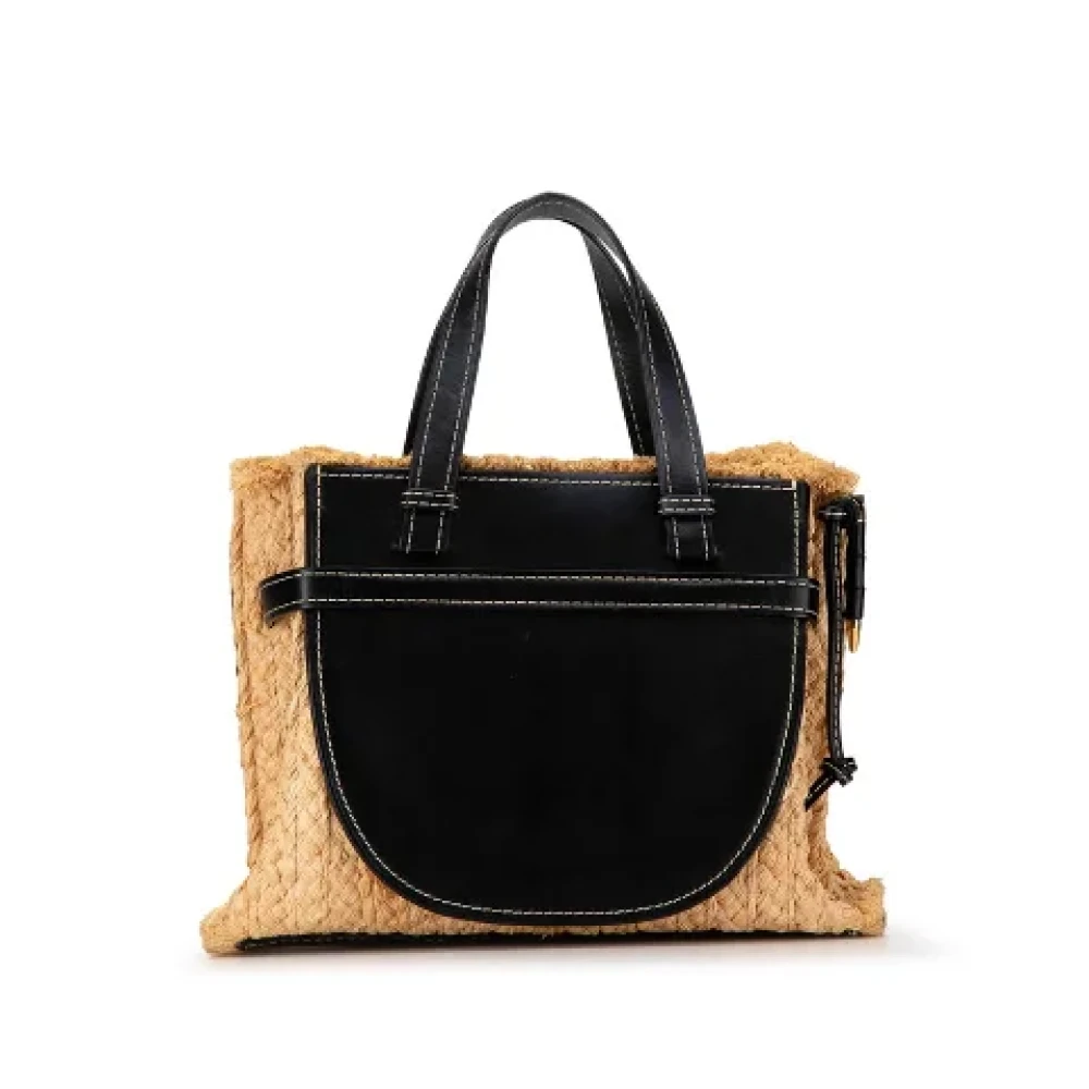 Loewe Pre-owned Fabric handbags Beige Dames