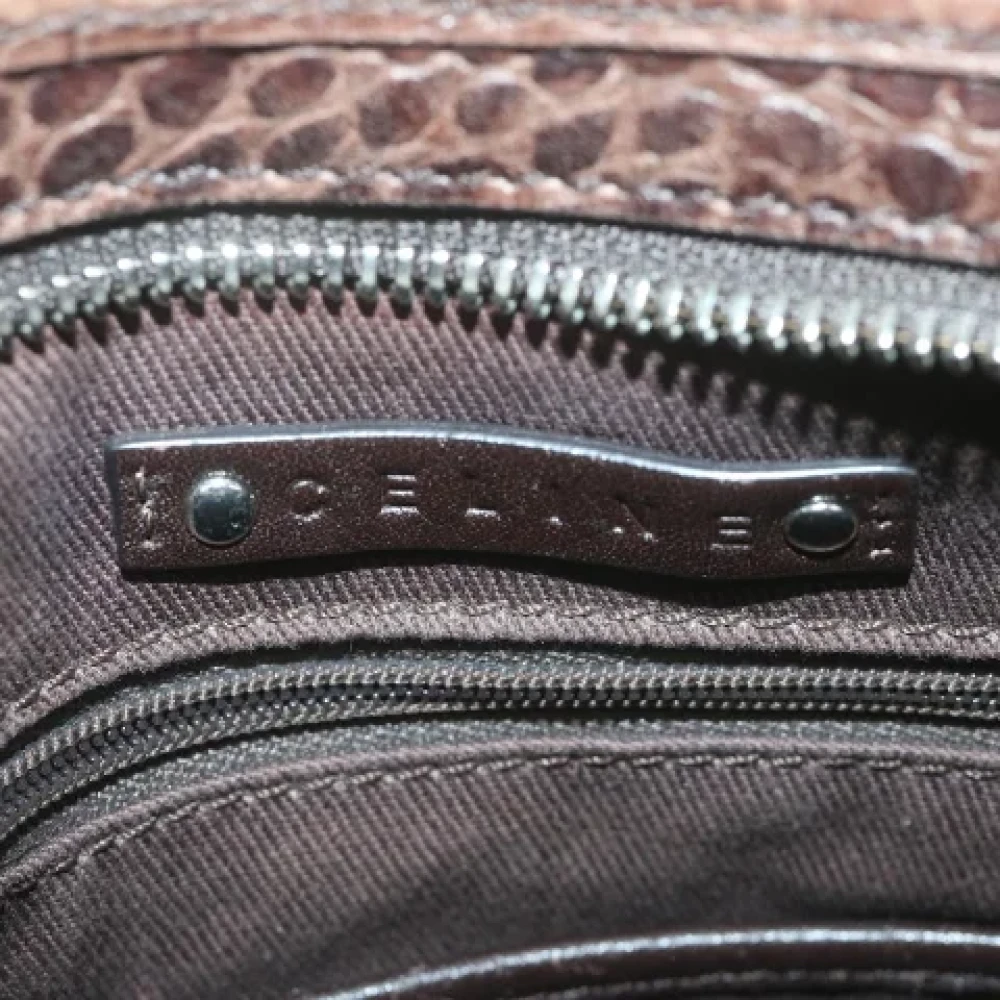 Celine Vintage Pre-owned Canvas shoulder-bags Brown Dames