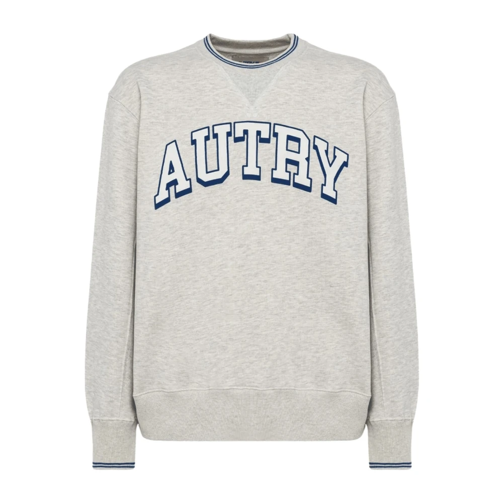 Autry Men's Gray Sweatshirts, Xl, Logo Sweatshirt - Relaxed Fit