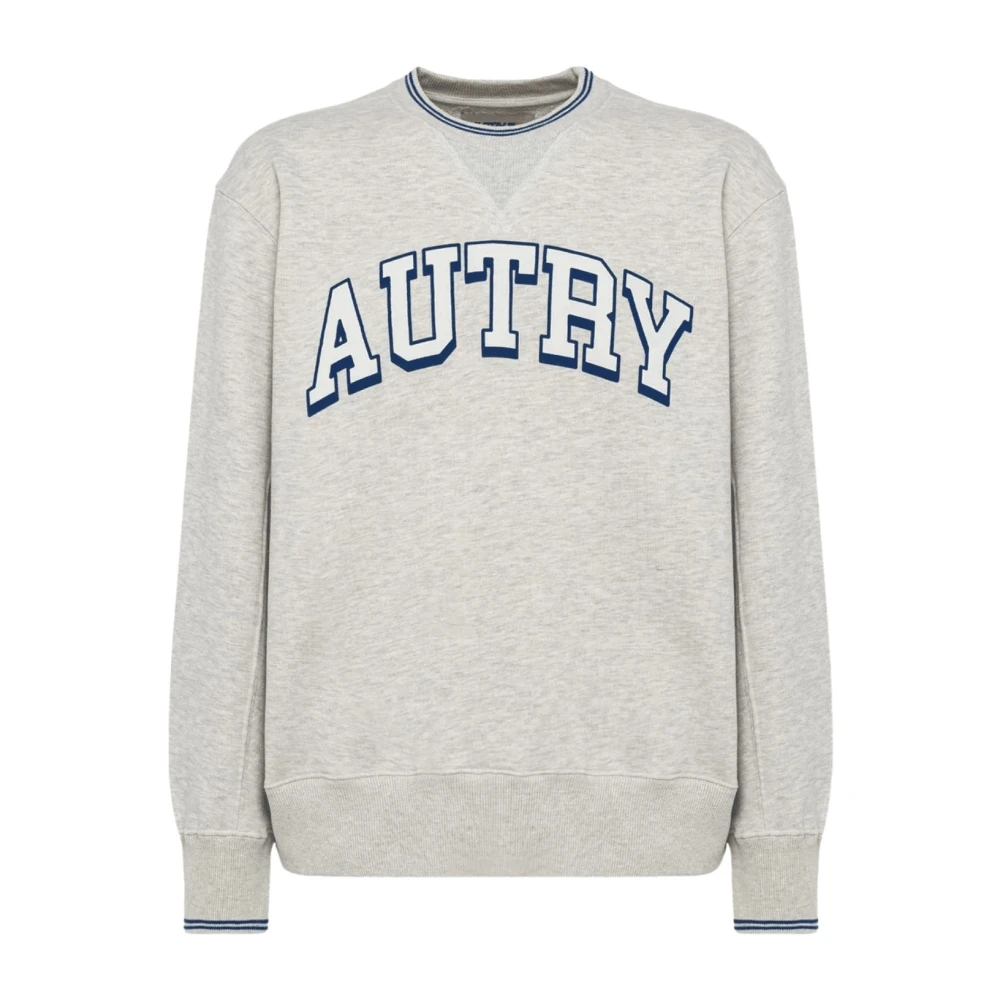 Autry Grijze Logo Sweatshirt Relaxte pasvorm Gray Heren