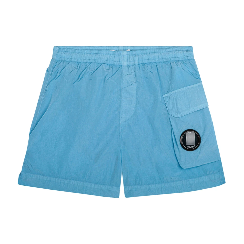 C.p. Company Boys Blue Swim Shorts - Kids Swimming Trunks - 8 Y - Kids