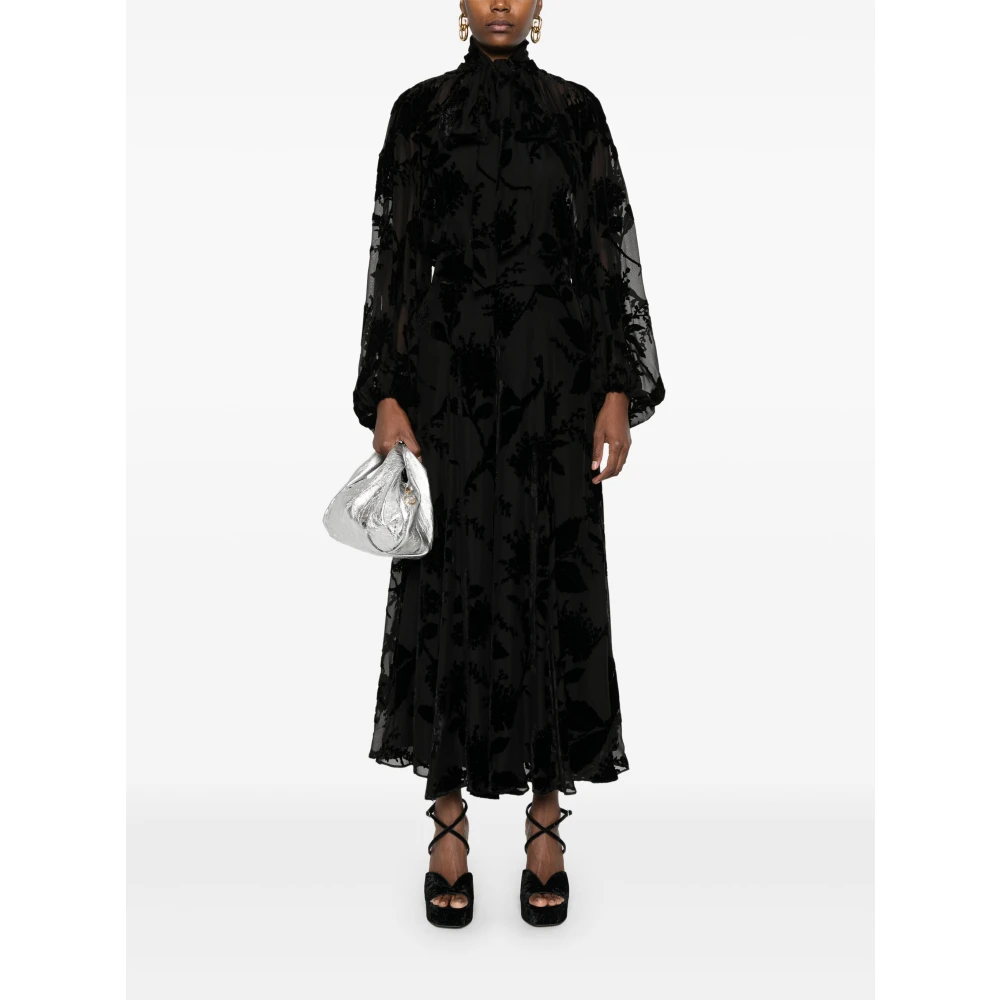 Zimmermann Zwart Fluweel Bloesemblouse Black Dames