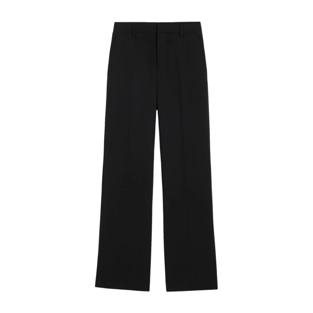 Ami Paris Wijde pijpen pantalon met relaxte twist Black Dames