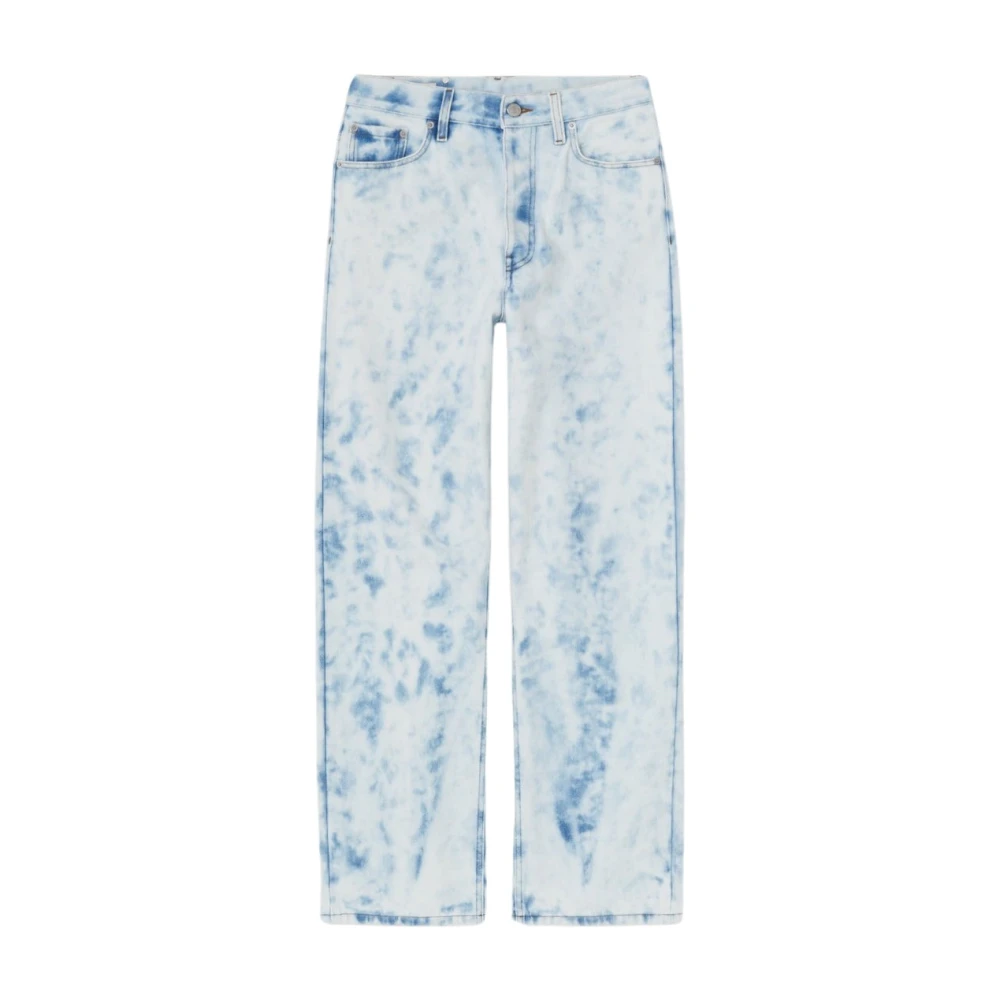 Dries Van Noten Blauwe Denim Lichtgewassen Katoen Blue Heren