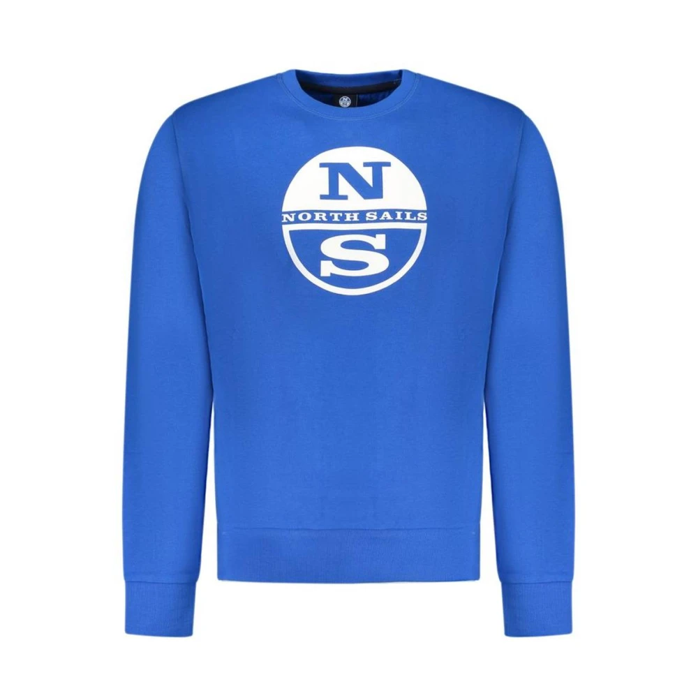 North Sails, Herren, Pullover, Blue Cotton Men Sweatshirt, Blau, (L) - Bild 3