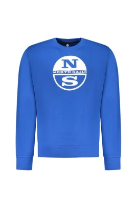 Sweatshirt i bomull med ribbstickad nederkant och muddar