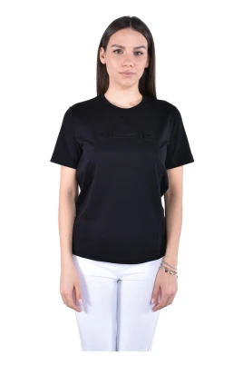 Jersey T-shirt med rund hals