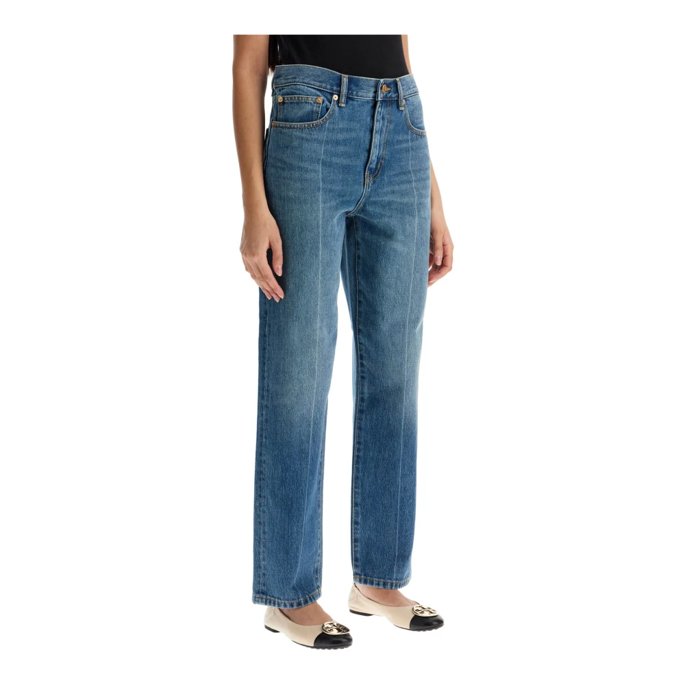 TORY BURCH Klassieke Denim Jeans voor Mannen Blue Dames
