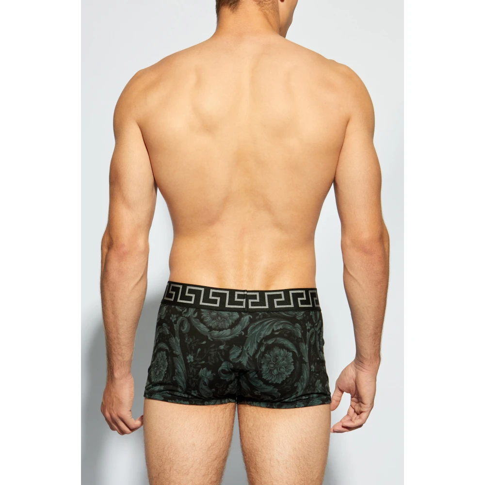 Versace Gestreepte boxershorts Black Heren