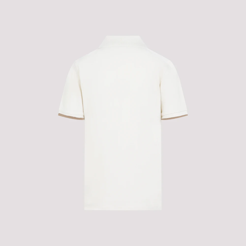 Moncler Natuurlijke Polo Shirt SS White Dames