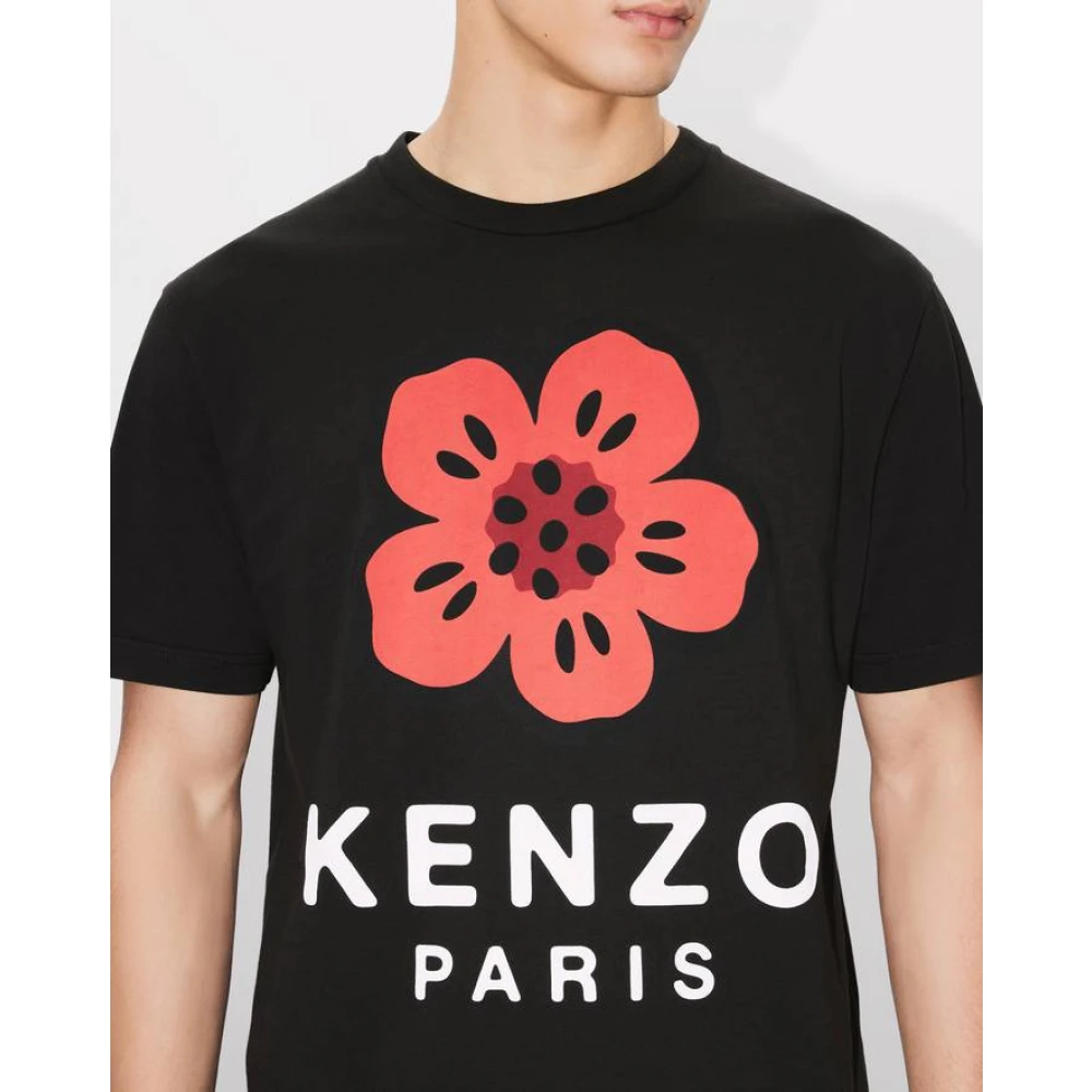 Kenzo Klassieke Boke Flower T-shirt Zwart Black Heren