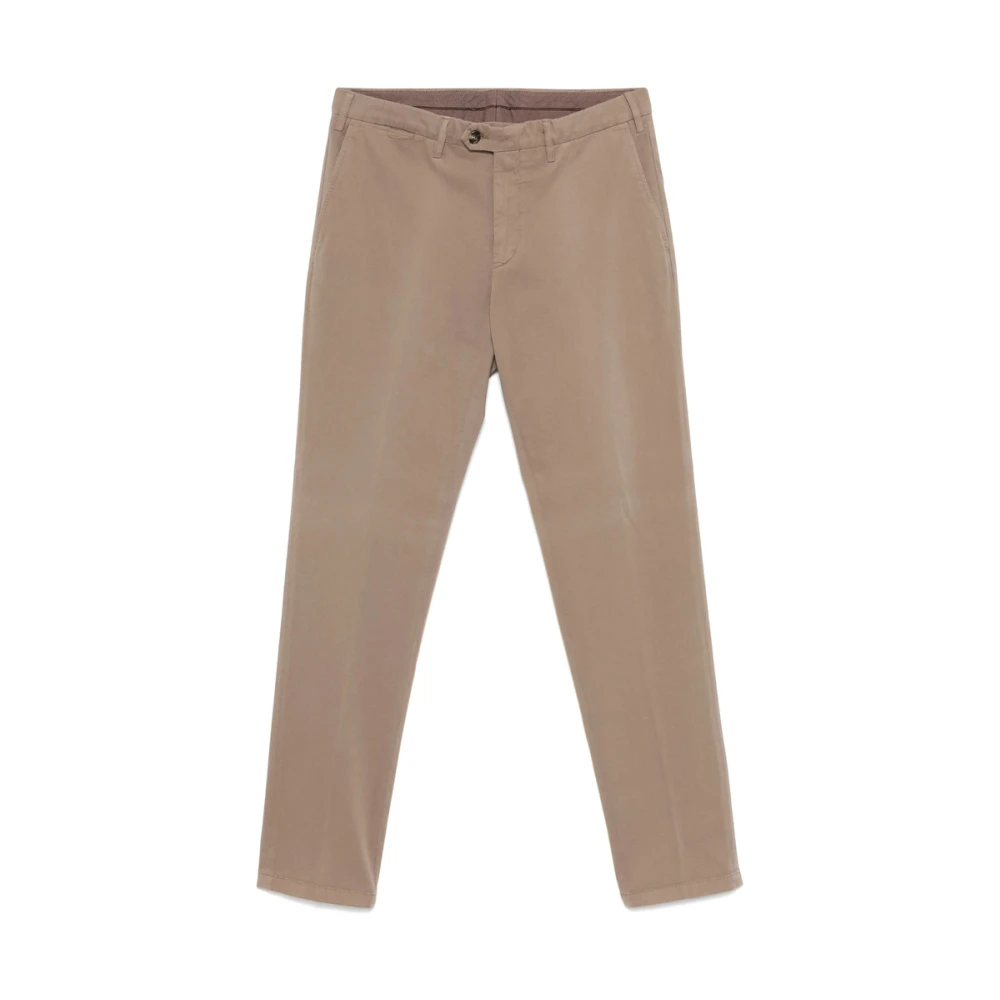 Canali Amandel Beige Broek met Zakken Beige Heren