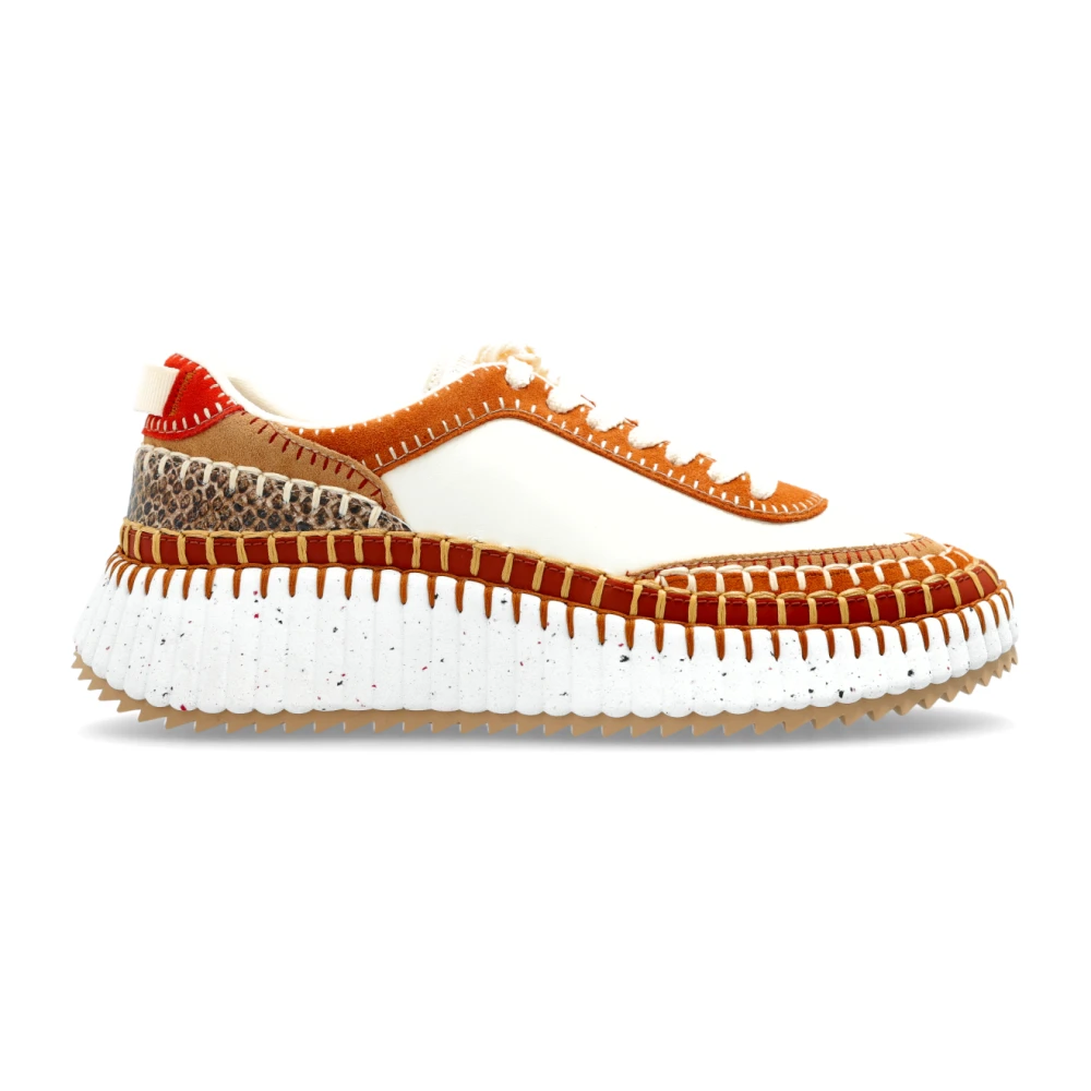 Chloé Nama sportschoenen Dames Schoenen Bruin