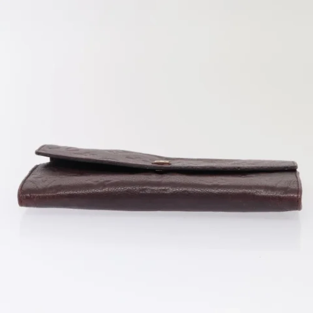Louis Vuitton Vintage Pre-owned Leather wallets Purple Dames
