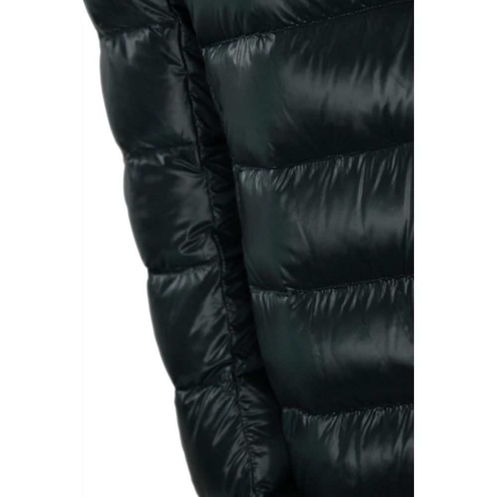 Herno Blauwe Nylon Pufferjas Blue Dames