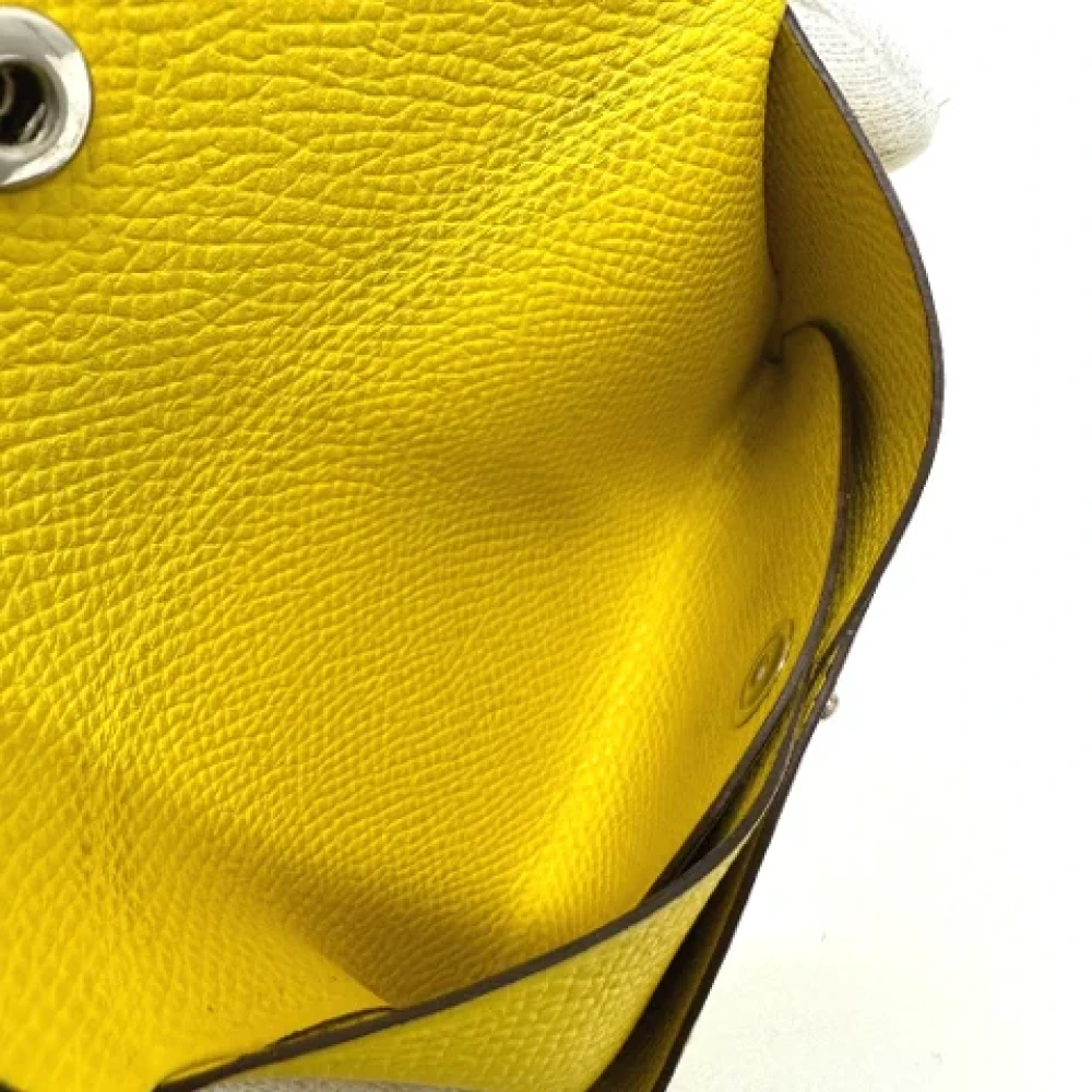 Hermès Vintage Pre-owned Leather home-office Yellow Dames