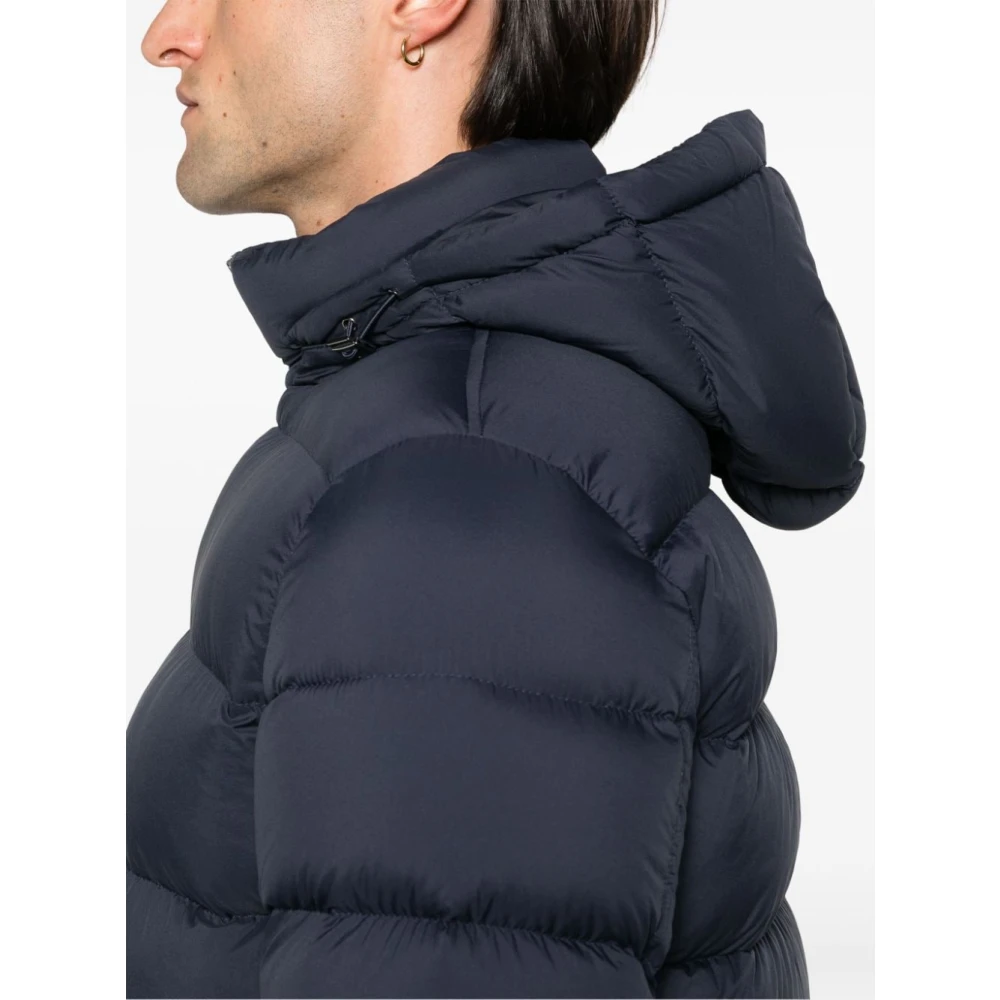 Herno Blauwe Parka Jas voor Mannen Blue Heren