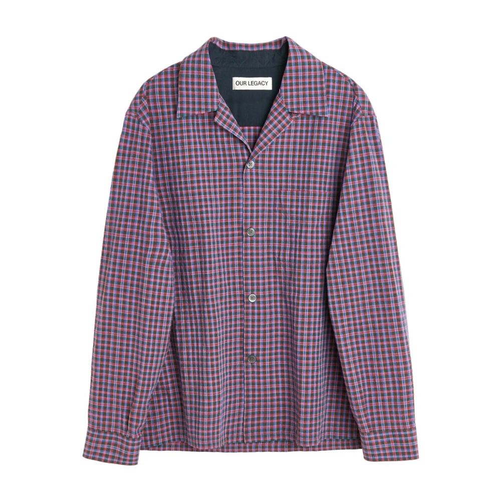 Our Legacy Klassieke Heusen Shirt Collectie Purple Heren