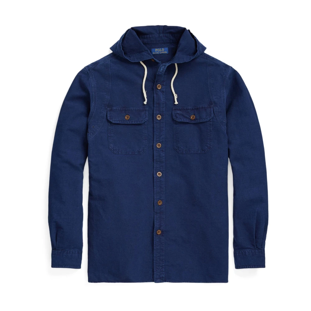 Polo Ralph Lauren Klassieke Oxford Workshirt Jas Indigo Blauw Blue Heren