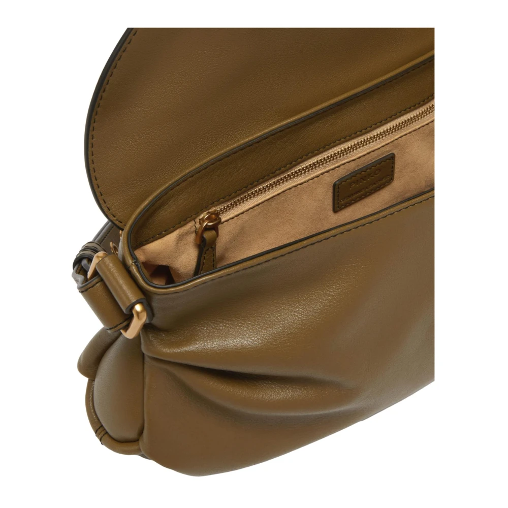pinko Jolene Schoudertas Groen Olijf Green Dames