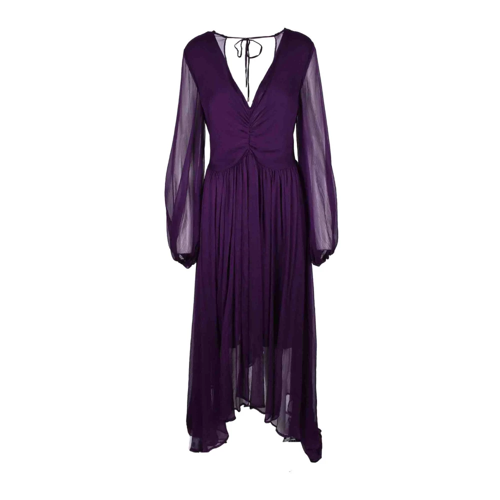 Weili Zheng Stijlvolle Midi Jurken Collectie Purple Dames