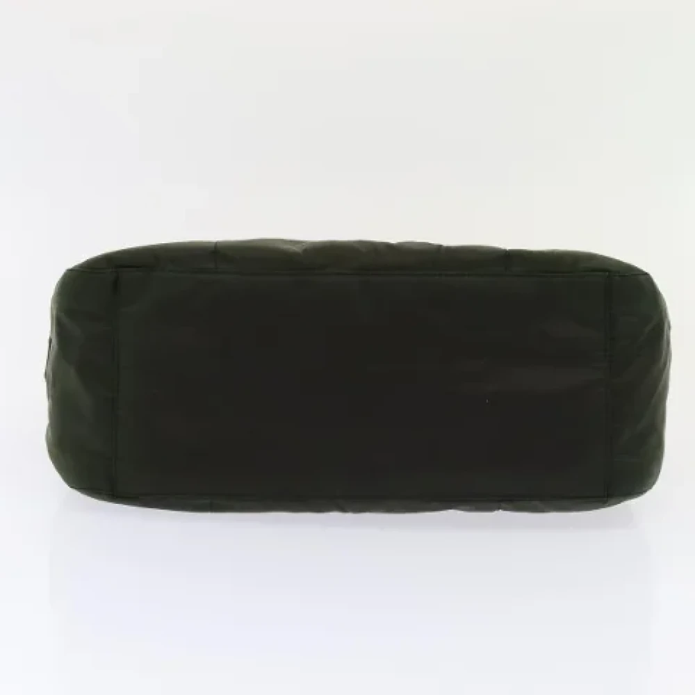 Prada Vintage Pre-owned Nylon prada-bags Green Dames