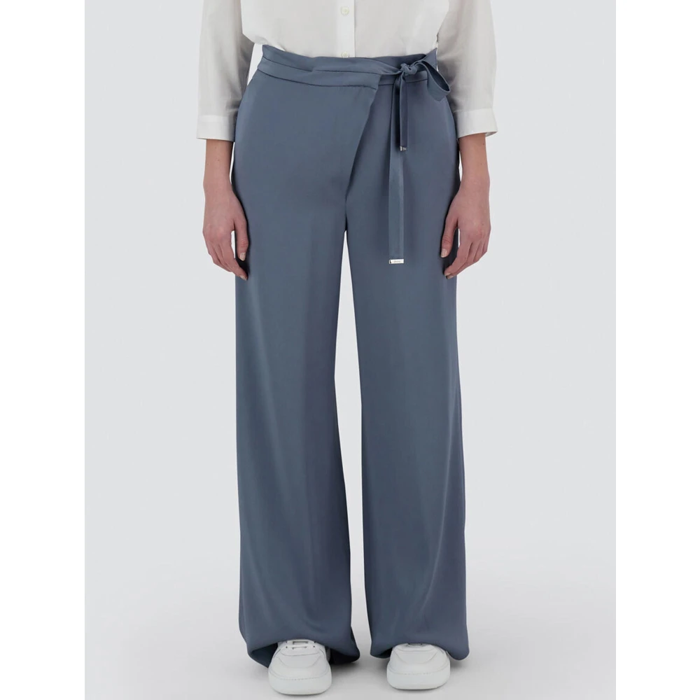 Herno Denim Broek met Zakken en Riem Blue Dames
