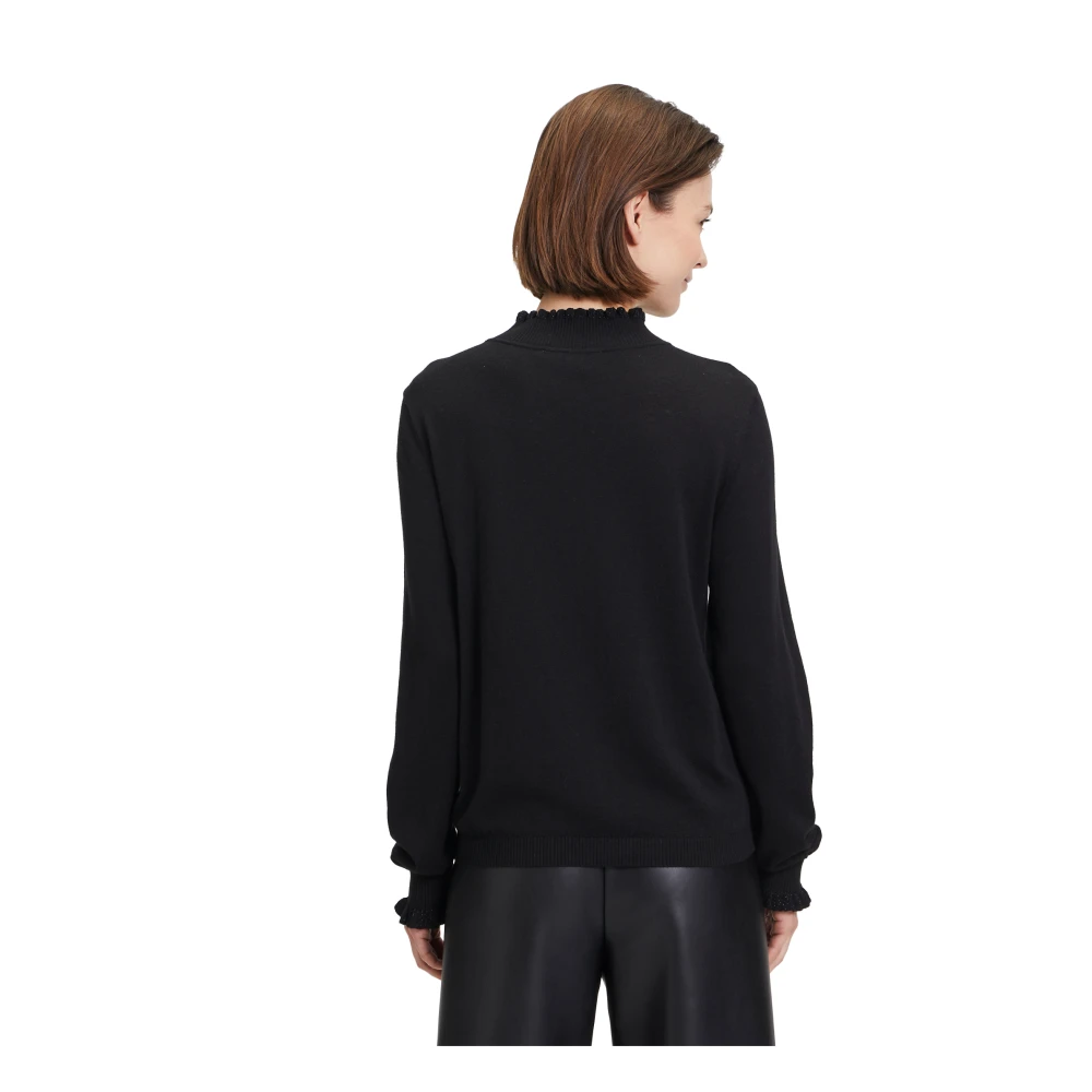 Betty & Co Gebreide trui met Lurex-draad Black Dames