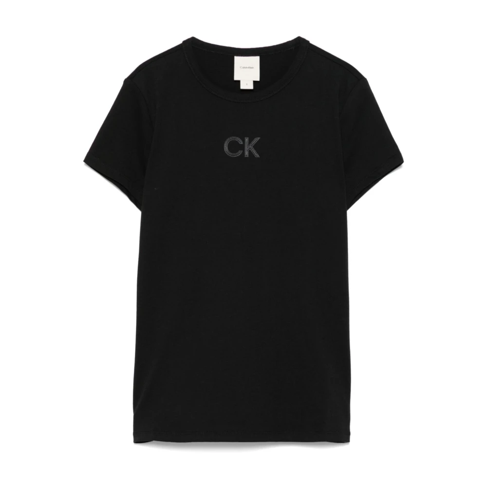 Calvin Klein Zwarte T-shirts en Polos Black Dames