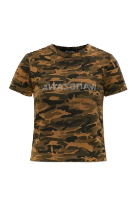 T-shirt med kamouflagemönster