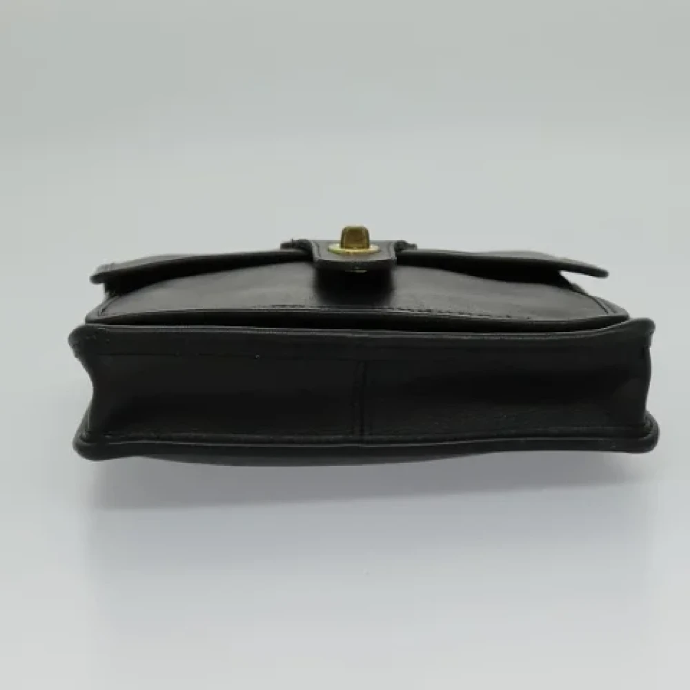 Coach Pre-owned Leather handbags Black Dames