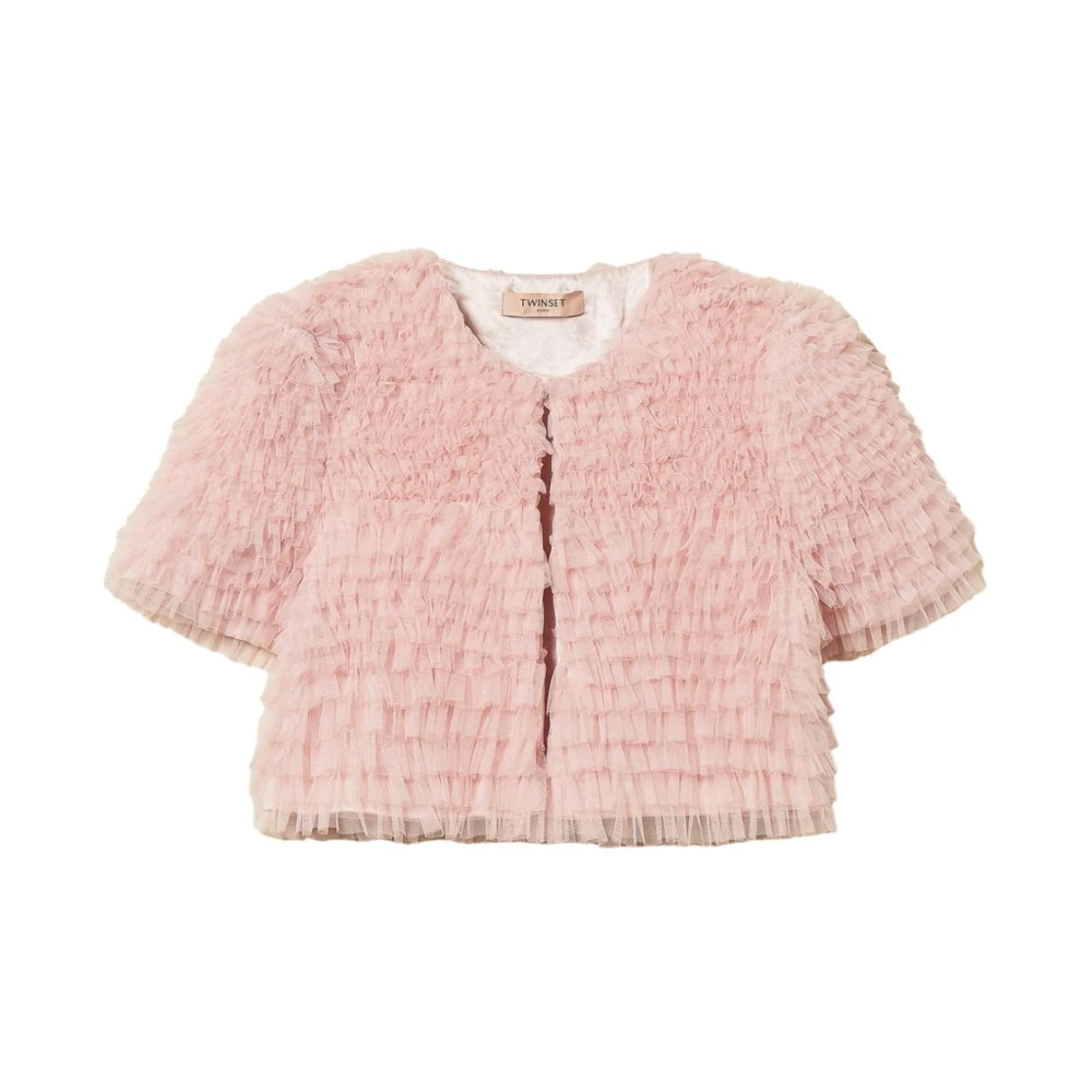 Twinset Women's Pink Light Jackets, M, Light Jacket