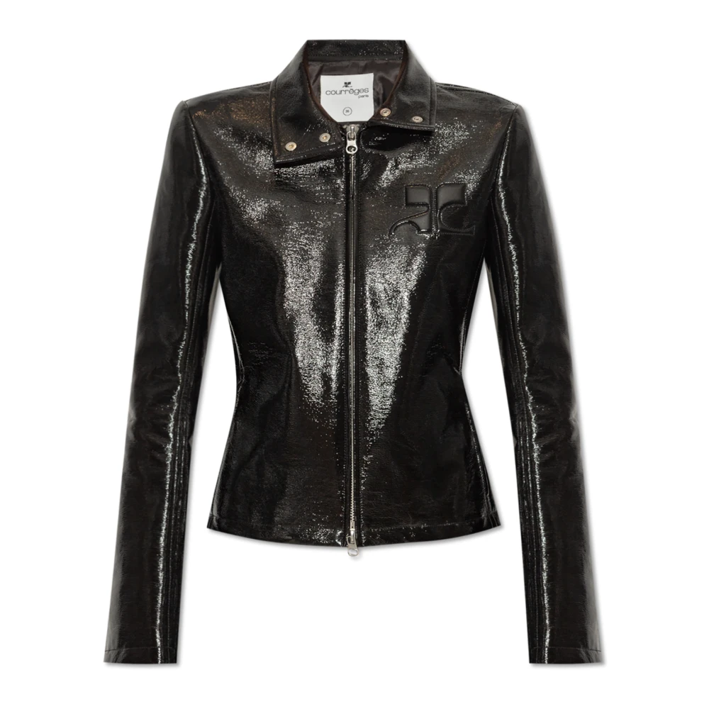 Courrèges Vinyl jas Black Dames
