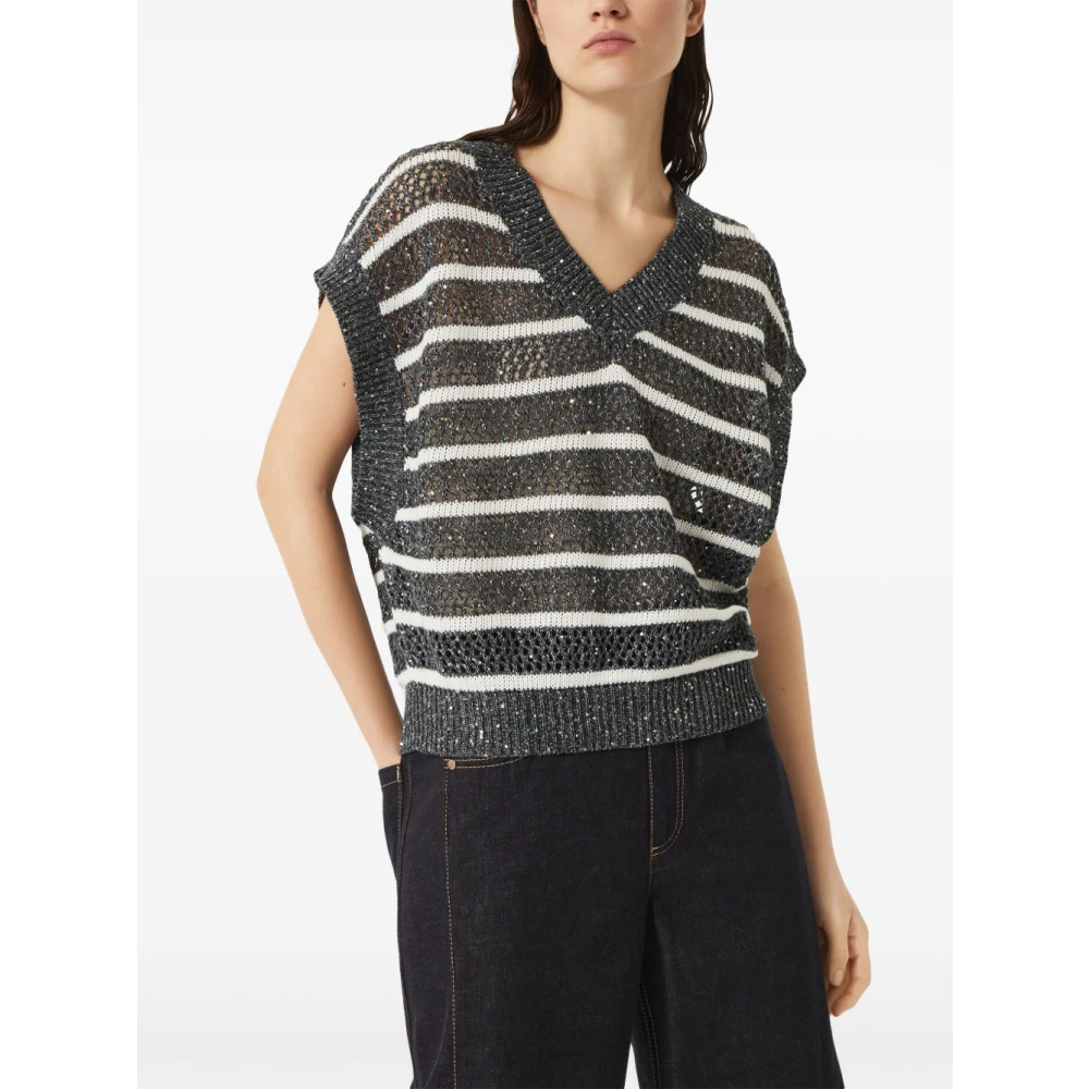 BRUNELLO CUCINELLI Luxe Truien Collectie Gray Dames